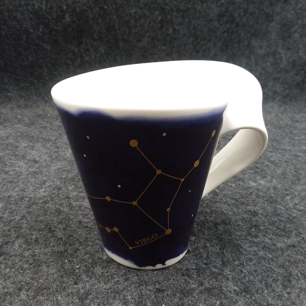 Villeroy & Boch New Wave Stars Zodiac Mug Stars Virgo Porcelain 10oz